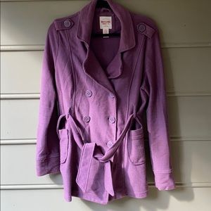 Purple sweater jacket